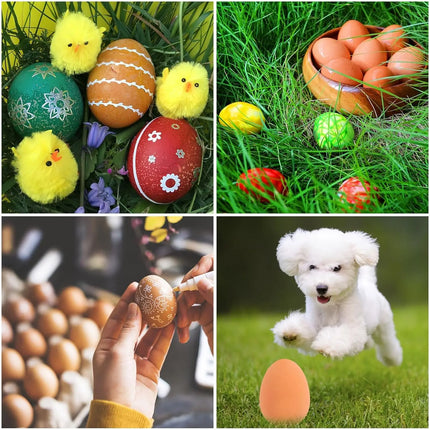 Bouncing Egg Rubber Bouncing Ball Egg-Shaped Prank Joke Toy Magic Show Prop Gift for Kids Adult Party Stage Bag Stocking Filler