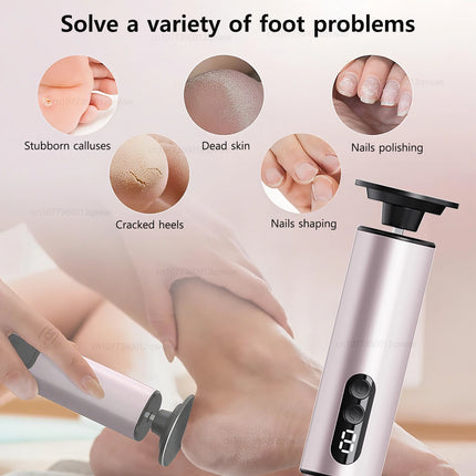 Electric Foot Sandpaper Rechargeable Foot File for Heels Grinding Pedicure Tools Foot Care Tool Dead Hard Skin Callus Remover