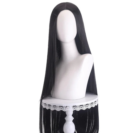 Long Straight Cosplay Wig Centre Parting Central Split Blond Pink Red Purple Heat Resistant Synthetic Hair Wigs