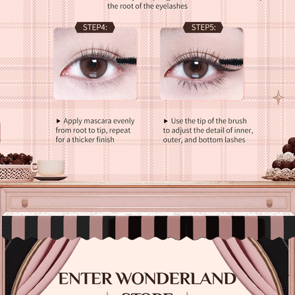 Flower Knows Lengthening Mascara Chocolate Wonder-Shop Series 3.5ml Mascara Eyelash Waterproof Makeup Women Beauty