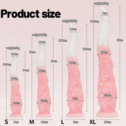 Alien Octopus Tentacle Anal Plug G-spot Clit Stimulation Prostate Orgasm Adult Sex Toy Unique Pleasure Available in Four Sizes