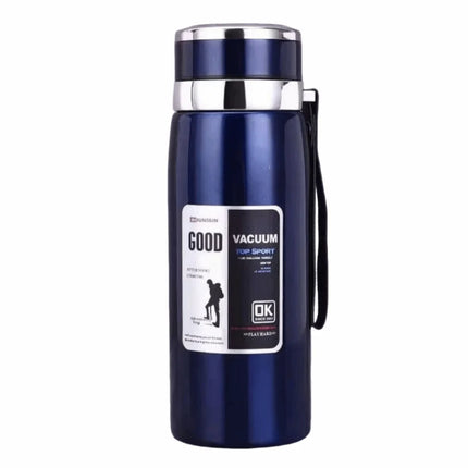 800/1000ml Sports Thermos Bottle Large Capacity Stainless Steel Portable Vacuum Flask Leak Proof with Hanging Rope