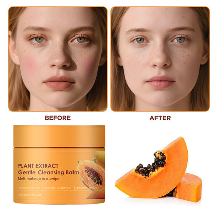 Papaya Enzyme Makeup Remover Cream Gentle Deep Cleansing Pore Dust Facial Cleanser Makeup Remover
