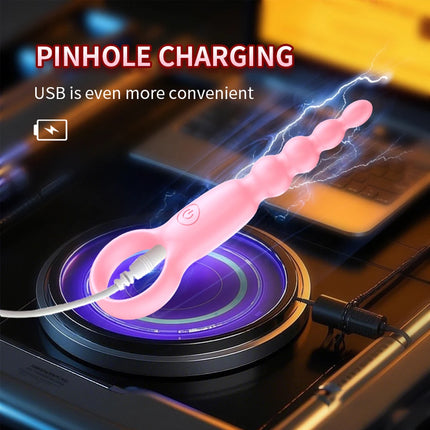 Vibrating Anal Beads Butt Plug Anal Plug Prostate Massager Anal G Spot Vibrator Anal Toy Adult Sex Toy for Men Women Couples