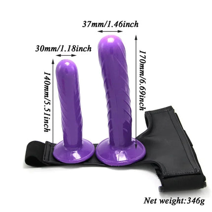 Double Penis Realistic Dildo Vibrator Strapon Ultra Elastic Harness Belt Strap On Big Dildo Vibrateur Sex Toys For Woman Lesbian