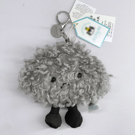JC Golf ball plush keychain, grape keychain, jellyfish plush toy, hippopotamus, and plush elephant JC bag keychain
