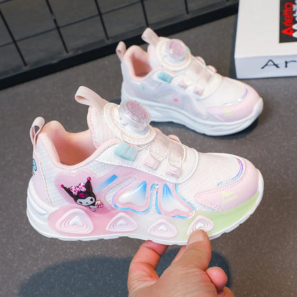 Childrens Sports Shoes Girls Cute Patterns Fashion Daily Casual Walking Shoes Lightweight Comfortable Soft Soled Jogging Shoes