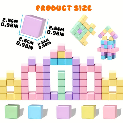 Magnetic Blocks for Kids, Big Size Magnetic Cube Sensory Gift, Preschool Educational Building Blocks Set, Perfect Holiday Gifts