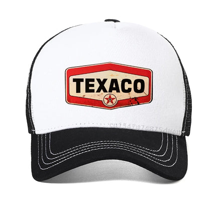 Funny Texaco Baseball Cap high quality men women summer Mesh breathable hat Men Outdoor fishing Hats Snapback Garros