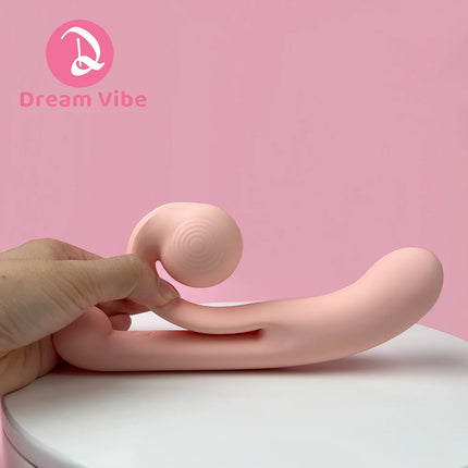 Snail Dildo Vibrator Adjustable Clit Fit Penetration G-Spot Dual Motors Pleasure Women Sex Toy Double Stimulation Toy Love 18+