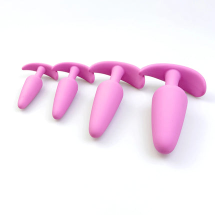 4 Sizes silicone anal plug Adult masturbation sexual wellness Stimulator Anal g-point massage anal massage dilatancy toys