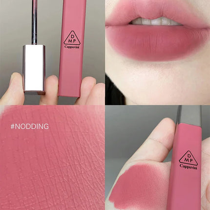 Cappuvini Matte Velvet Lip Glaze Moisturizing Smooth Long-Lasting Lipstick Makeup Lip Gloss