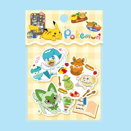 50Pcs Genuine Pokemon Dazzling Stickers Cute Cartoon Pikachu Squirtle Toys Decals For Water Mug Phone Scrapbook Decal Girls Gift