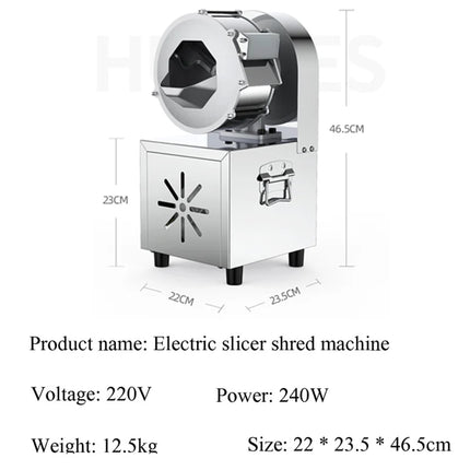 Commercial Fully Automatic Vegetable Cutting Machine Artifact Meat Slicer Grinder Home Appliance Electric Cheese Grater Cutter