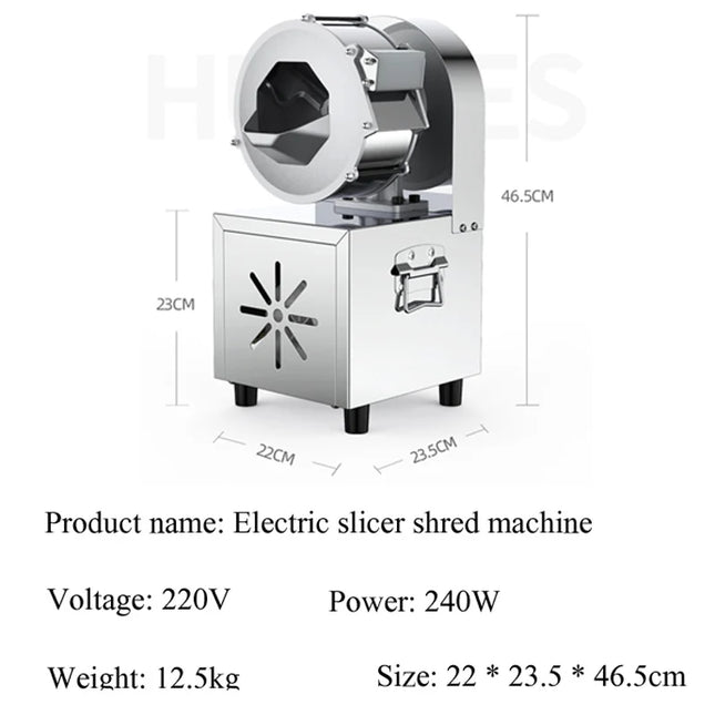 Commercial Fully Automatic Vegetable Cutting Machine Artifact Meat Slicer Grinder Home Appliance Electric Cheese Grater Cutter