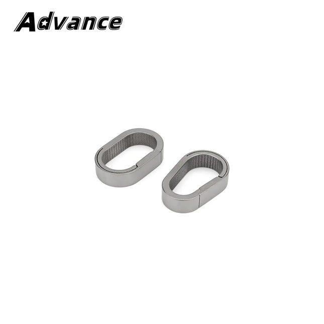 Small Mini Buckle Titanium Alloy Keychain Outdoor EDC Tool Key Ring