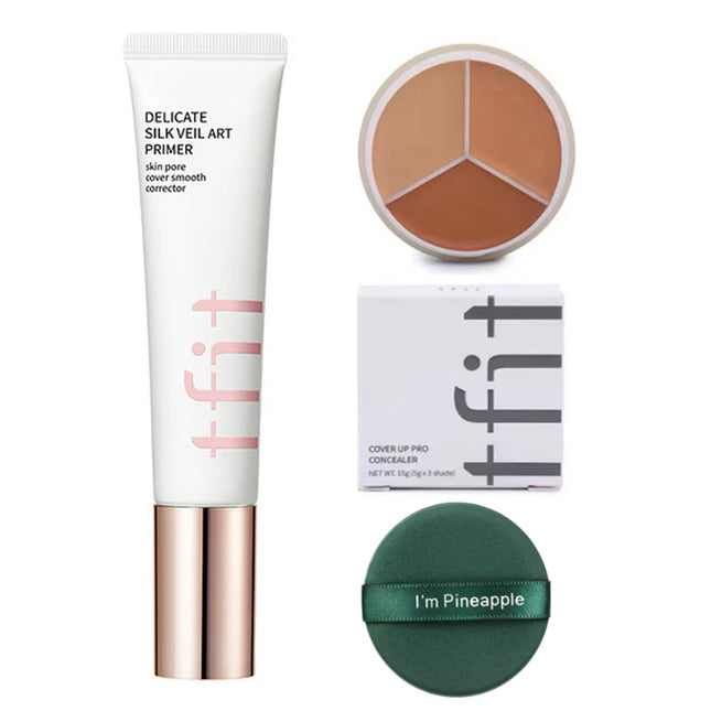 TFIT 3 Colors Concealer Palette Professional Makeup Face Eye Contour Face Spot Concealer Dark Circle Correcting Face Makeup