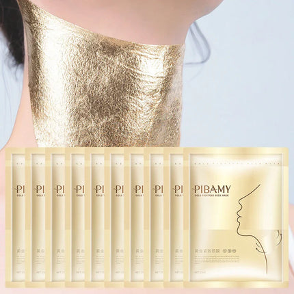 Gold Firming Neck Mask Moisturizing Nourishing Brightening Hydrating Neck skincare Masks Beauty Necks Skin Care Products