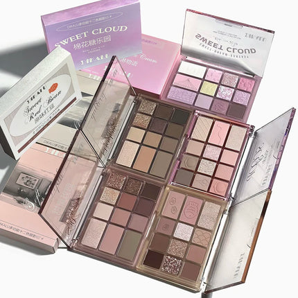 12Color Pink Brown Eye Shadow Tray Pearl Glitter Earth Matte Chocolate Eyeshadow Palette Korea Low Saturation Eye Pigment Makeup