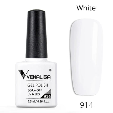 Venalisa Nail Gel Polish Semi Permanent Salon Quality TPO Free Glitter 7.5ml Soak off UV LED Nail Gel Varnish