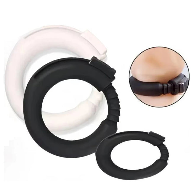 Male Adjustable Silicone Penis Cock Ring Enhancer Prolonging Ejaculation Foreskin Corrector Lock Semen Cockrings Sex Toys