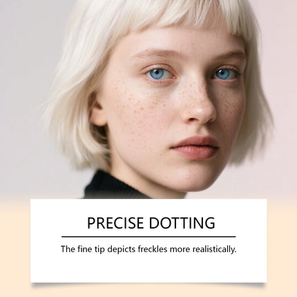 Zephoco Water Resistant Freckle Liquid Long Lasting Simulation Spot Fake Dot Quick Dry Natural Waterproof and Sweat Proof Makeup