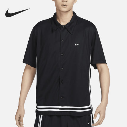 Nike Official Authentic 2024 Summer New Men's Collar Short-Sleeve Basketball T-Shirt FN2876-010