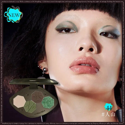Girlcult Chameleon Eyeshadow Palette 4 Colors Waterproof Long Lasting Matte Shimmer Purple Smokey Highly Pigmented Makeup