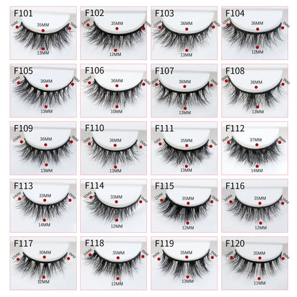 Natural Mink Lashes High Quality Fashion Classic Soft Full Strip Lashes Makeup 12mm Short Mink Eyelashes