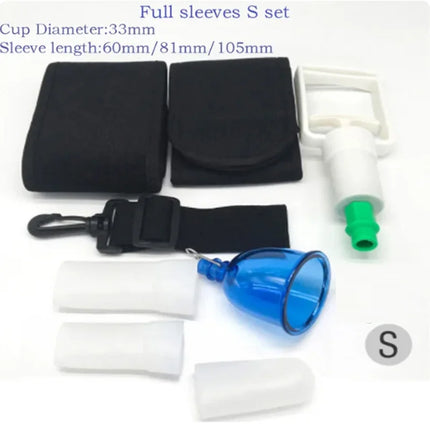 Male Penis Extender Vacuum Cup Set Glans Extension Penise Master Pump Sleeve Belt For Men Stretcher Enhancement Adult Product