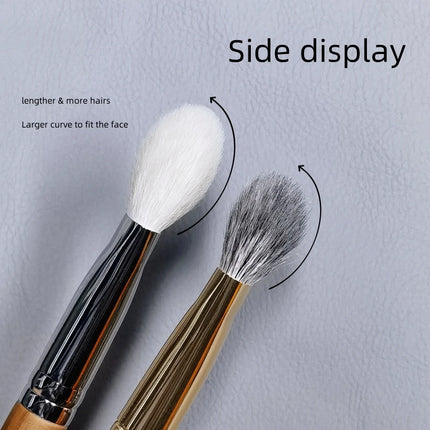 Natural Hair Blush Brush Face Highlighter Shadow Makeup Brushes Natural Goat Hairs Bronzer Pro Essential Cosmetic Tools