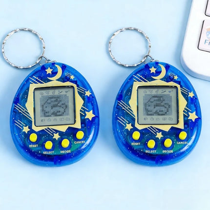 2026 New Cross-Border Electronic Pet Machine Virtual Retro Handheld Game Keychain Children's Toy Gift Luminous Toys