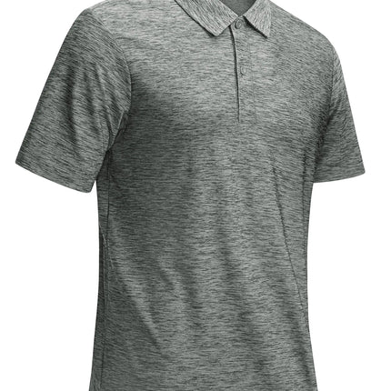 TACVASEN Mens Summer Casual Polo Lightweight Dry Fit Golf Shirts Moisture Wicking Sports Polo Shirt Workout Tees Work Shirts