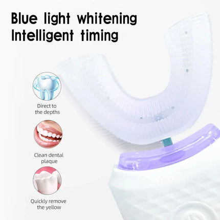 Professinal Portable 360 Degree U Shape Sonic Toothbrush Oral Cleansing Brush Sonic Automatic Electric Toothbrush