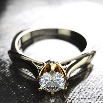 Pure 18K Gold Ring for Women Moissanite Rings with Natural Gemstones Luxur Jewelry Couples Women's Wedding Valentine's Day Gifts