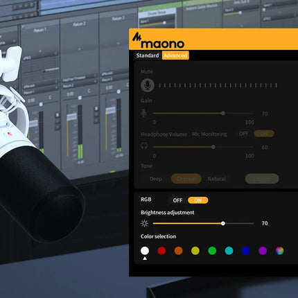 maono PD200X XLR/USB Dynamic Microphone for Gaming Recording Streaming Youtube Metal Mic with Software Tap-to-Mute Gain Knob