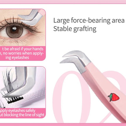 Eyelashes Tweezers Stainless Steel For Lashes Extension Supplies Makeup Tools Nail Art Accessories Rhinestone Picker Tools