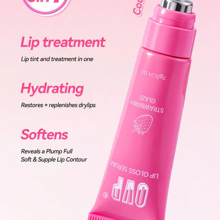 Fruit-flavored Enhancing Complexion Lip Serum, Hydrates and Moisturizes, Does Not Stick To The Cup, Convenient for Daily Use