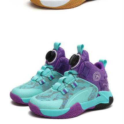 Kids Basketball Shoes Boys Sneakers Non-slip Child Trainer Basket Shoes Outdoor Children Sport Shoes