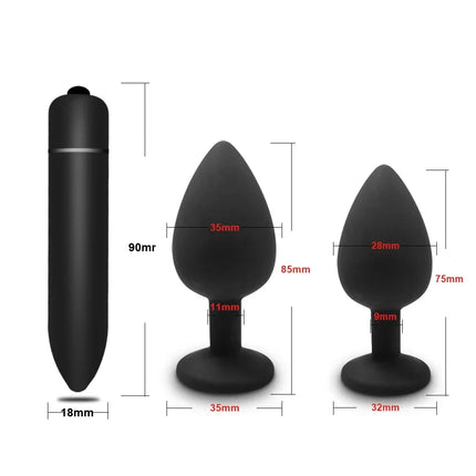 Soft Silicone Anal Butt Plug Unisex Sex Toys Men Prostate Massager Adult Gay Ass Stuffed Anal Trainer Massager for Couples