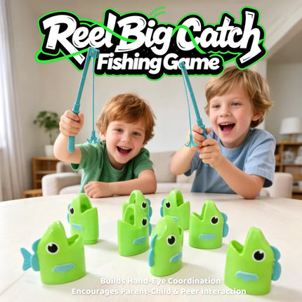 Funny Telescoping Fishing Family Party Battle Game Toy Fish Catch Game 2 Player size fish competition interactive game Toy Party
