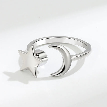 Anti Stress Anxiety Fidget Rings for Women Stainless Steel Sunflower Sun Star Spinner Ring Christmas Jewelry Gifts Dropshipping