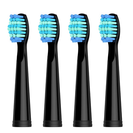 Seago SG-D010 Replacement Brush Heads for SG-575, SG-958, and SG-551 Electric Toothbrush - Soft Bristles, 4-Pack Deep Clean