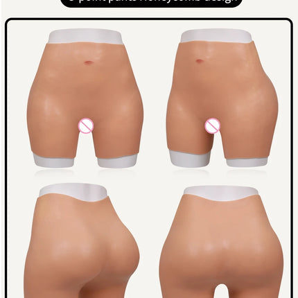 Silicone Buttock Thick Hips Panties Fake Butt Silicone Buttock Cospaly Drag queen Crossdressing Honeycomb