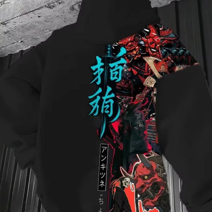 Japanese Anime 3d Print Hoodie Men Women Fashion Sexy Samurai Tracksuit Casual Hoodie Sweatshirt Autumn Winter Clothes Y2k Coat
