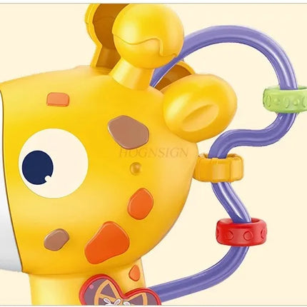 Baby toys that make sounds and move, baby 0-1 year old children's puzzle deer electronic piano music piano