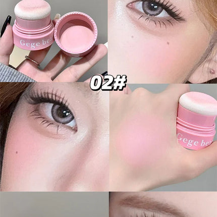 Gege Bear Puffy blush, naturally looking young, Korean style brightening and energetic, natural makeup application