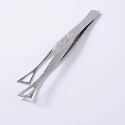 1PC Surgical Steel Professional Belly Ear Tongue Septum Lip Piercing Forceps Tweezer Clamp Self-Locking Piercing Needle Tool