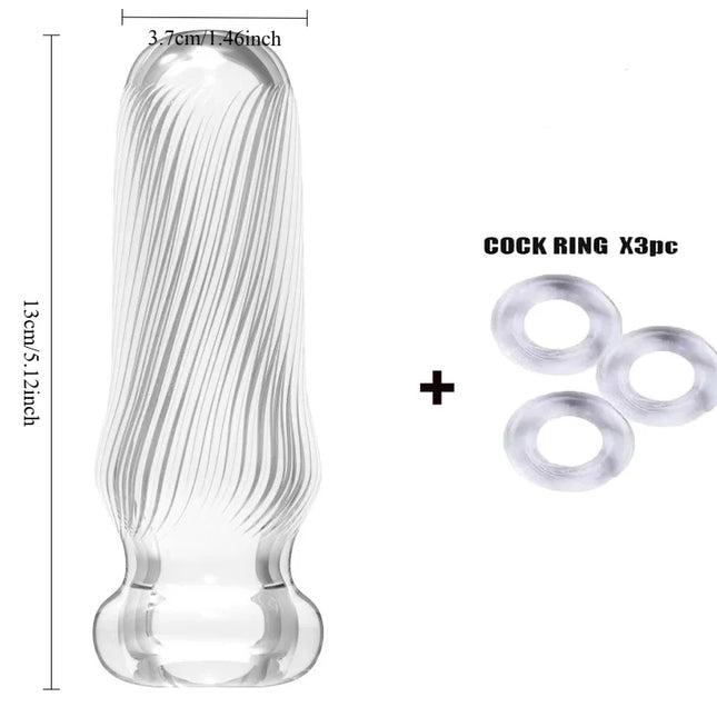 Manual Male Transparent Masturbator Cup Penis Stimulation Machine Vagina Blowjob  Adult Endurance Exercise Pocket Sex Toy 18+