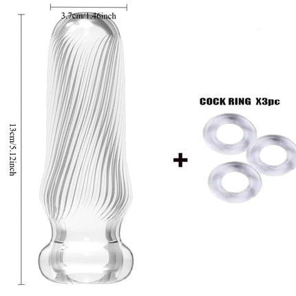 Manual Male Transparent Masturbator Cup Penis Stimulation Machine Vagina Blowjob  Adult Endurance Exercise Pocket Sex Toy 18+
